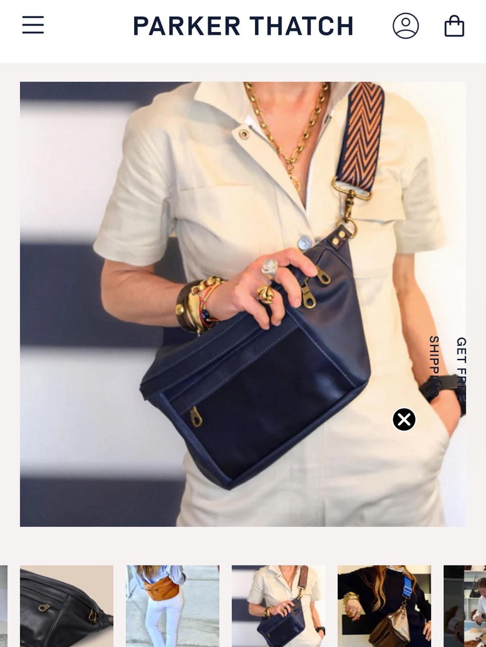 Parker thatch cross your heart black basketweave Crossbody bag - Picture 5 of 6